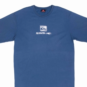 VINTAGE QUICKSILVER BLUE SURF TEE SHIRT 2000S LARGE