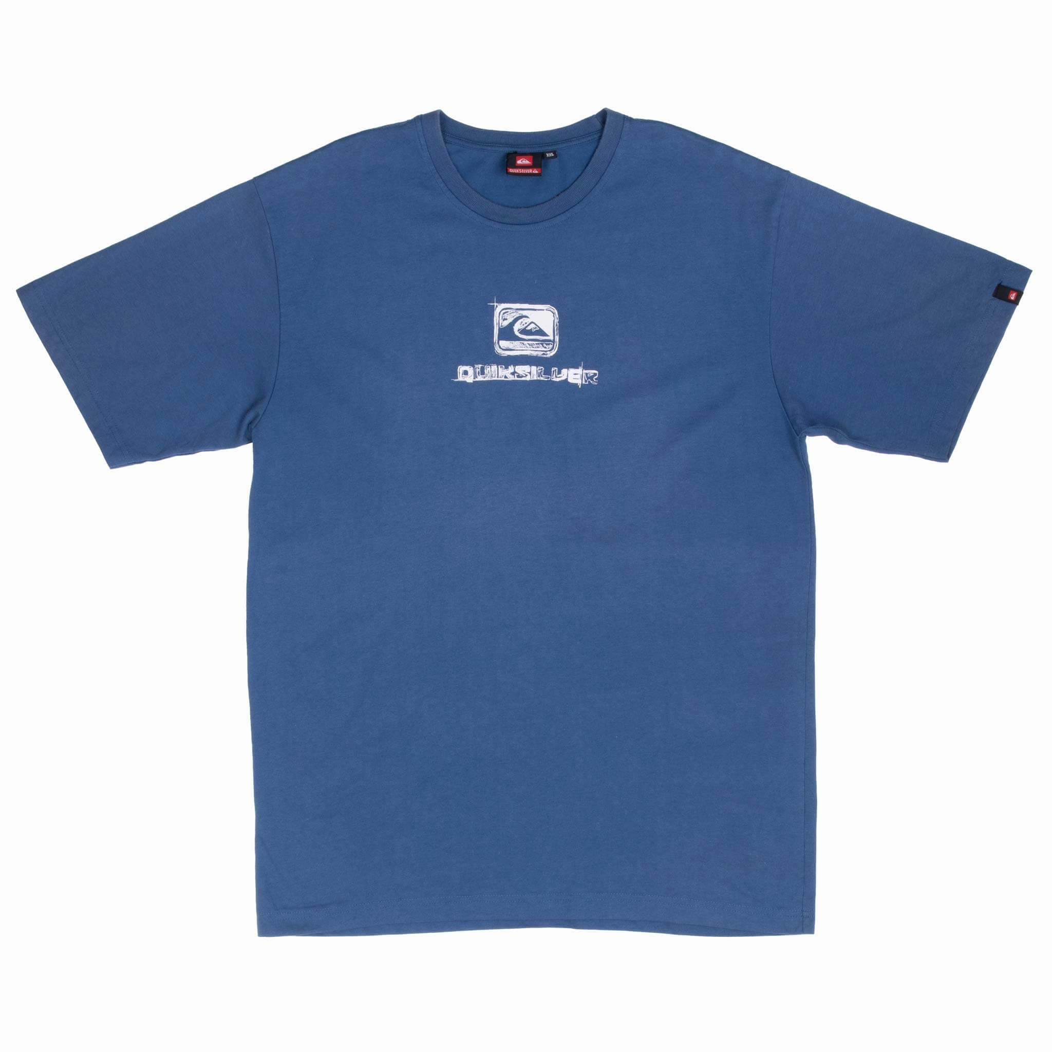 VINTAGE QUICKSILVER BLUE SURF TEE SHIRT 2000S LARGE