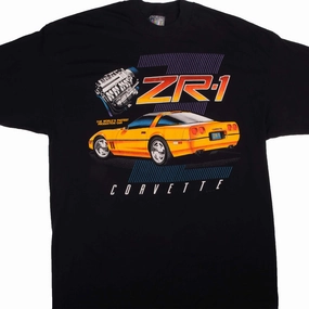 VINTAGE RACING CAR CORVETTE ZR1 1991 TEE SHIRT SIZE XL MADE IN USA