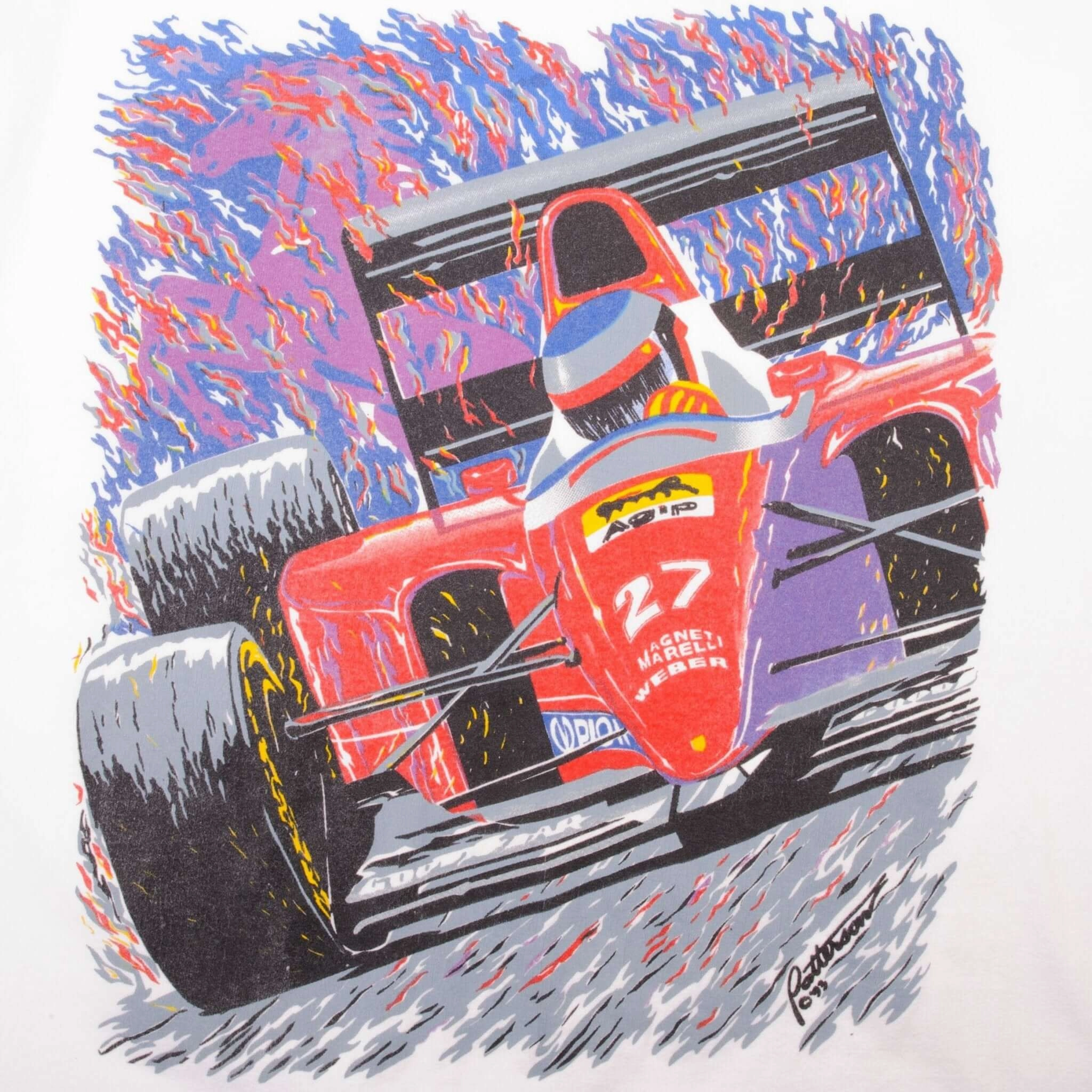 VINTAGE RACING F1 1993 WORLD CHAMPIONSHIP TEE SHIRT LARGE MADE IN USA