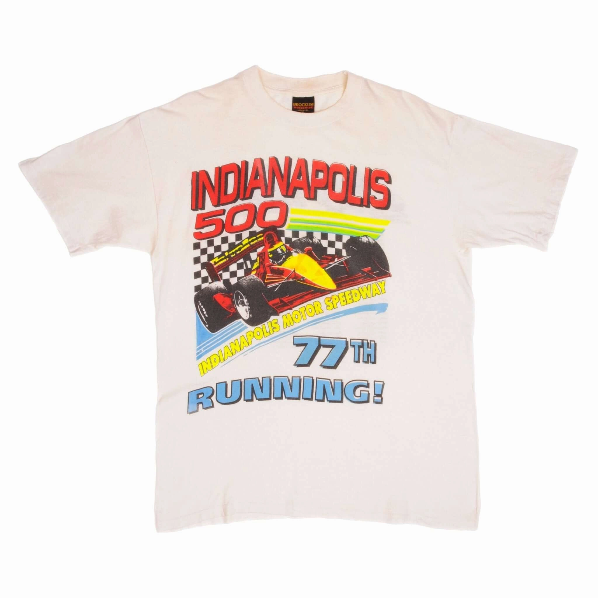 VINTAGE RACING INDY CAR INDIANAPOLIS 500 1992 TEE SHIRT SIZE XL MADE IN USA