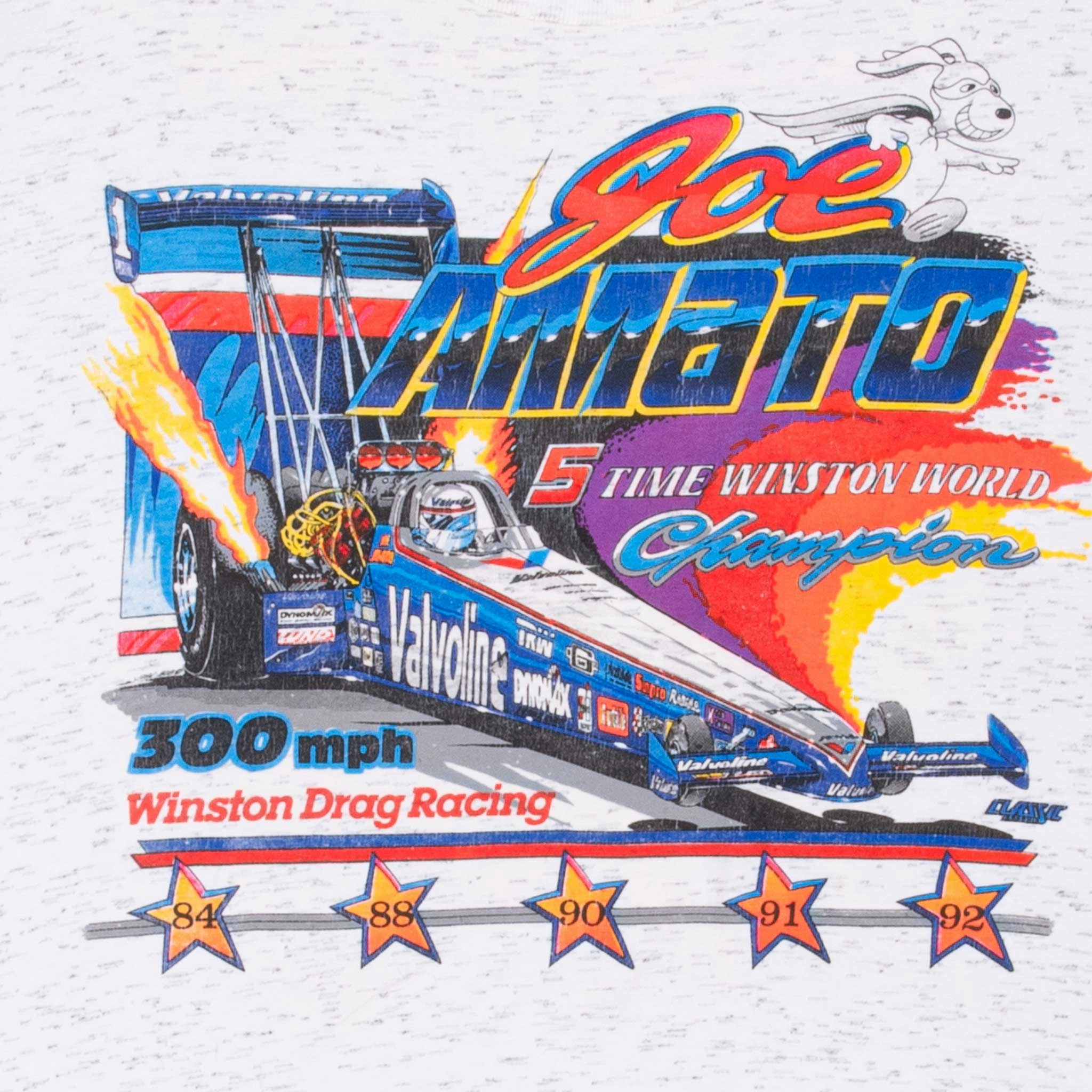 VINTAGE RACING NHRA DRAG RACING JOE AMATO 1992 TEE SHIRT XL MADE IN USA