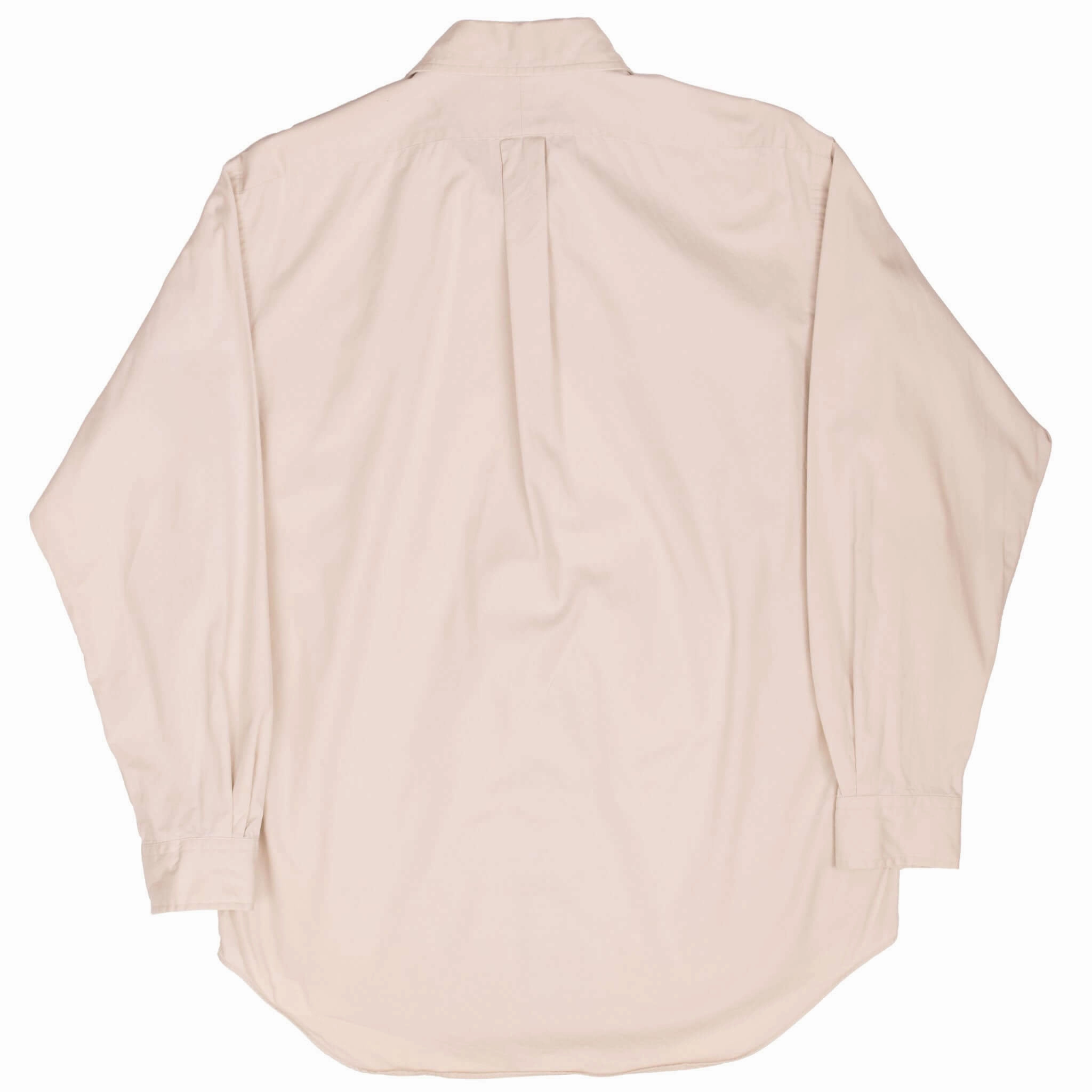 VINTAGE RALPH LAUREN BEIGE SHIRT 1990S SIZE MEDIUM