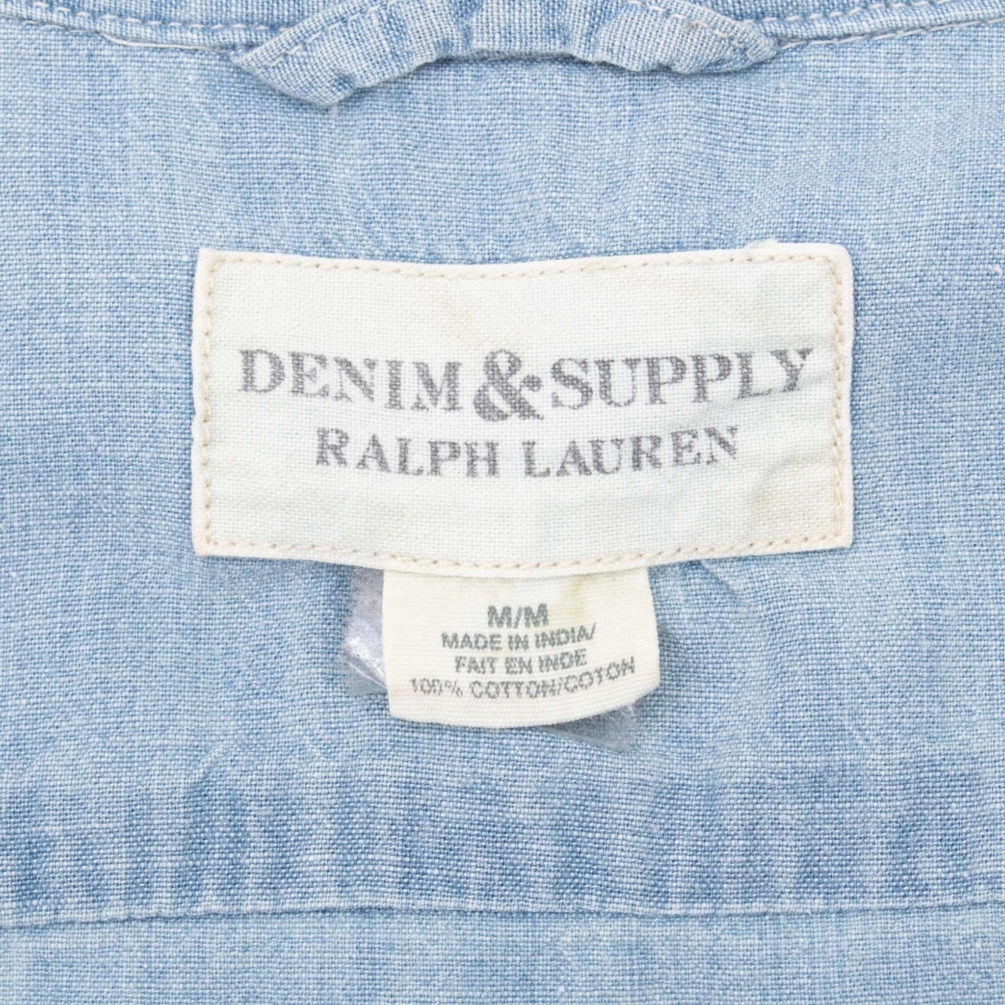 VINTAGE RALPH LAUREN DENIM SUPPLY INDIAN CHIEF PAINTED SHIRT SIZE MEDIUM