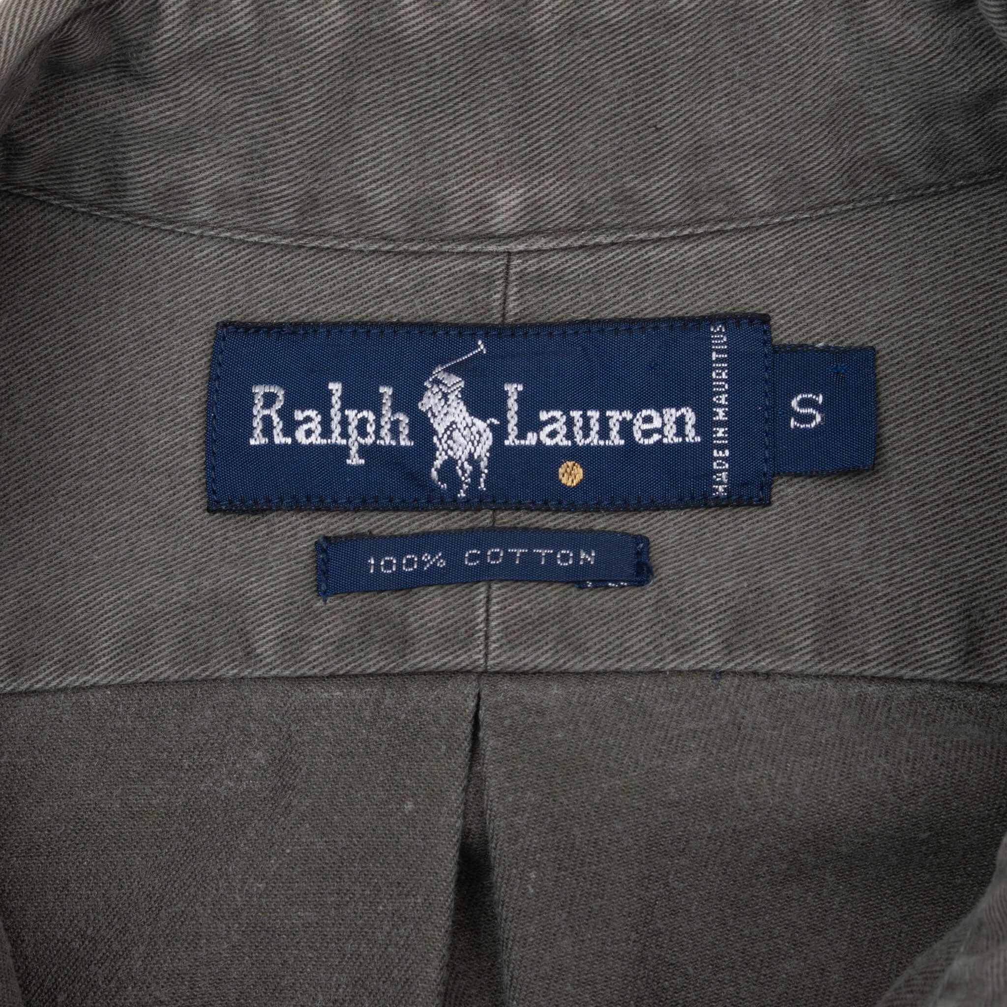 VINTAGE RALPH LAUREN GREEN SHIRT 1990S SIZE SMALL