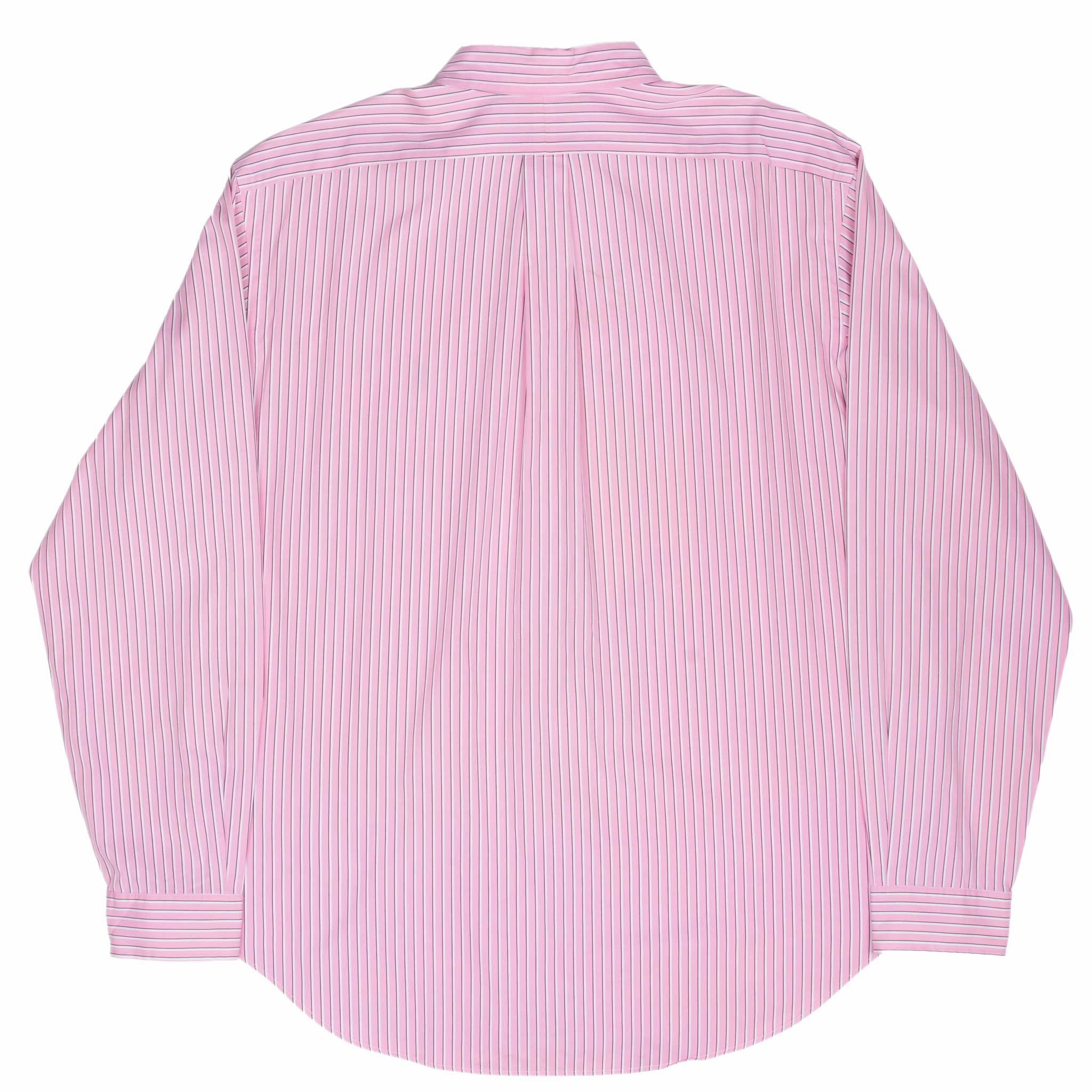 VINTAGE RALPH LAUREN PINK STRIPED SHIRT 1990S XL