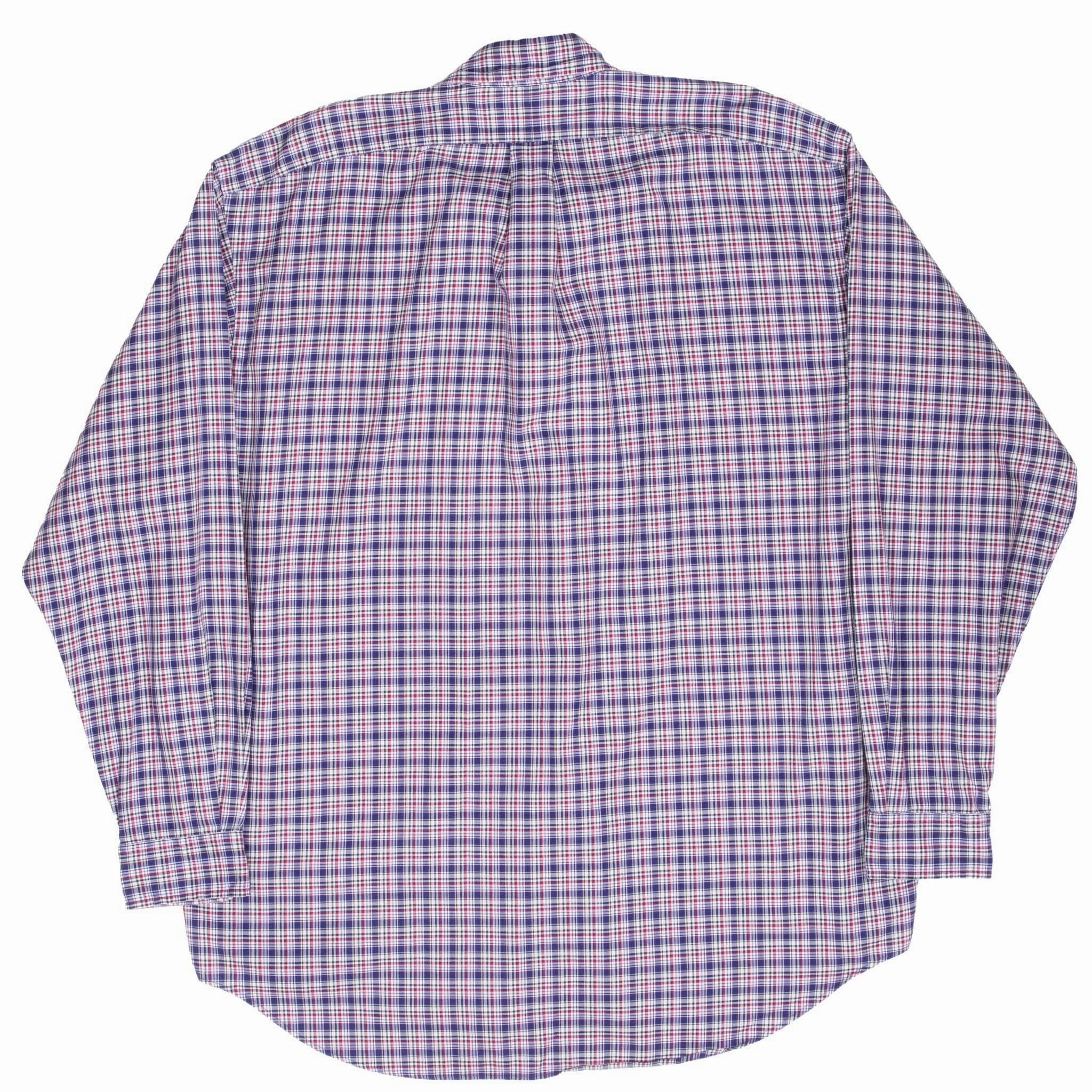 VINTAGE RALPH LAUREN PLAID SHIRT 1990S SIZE LARGE
