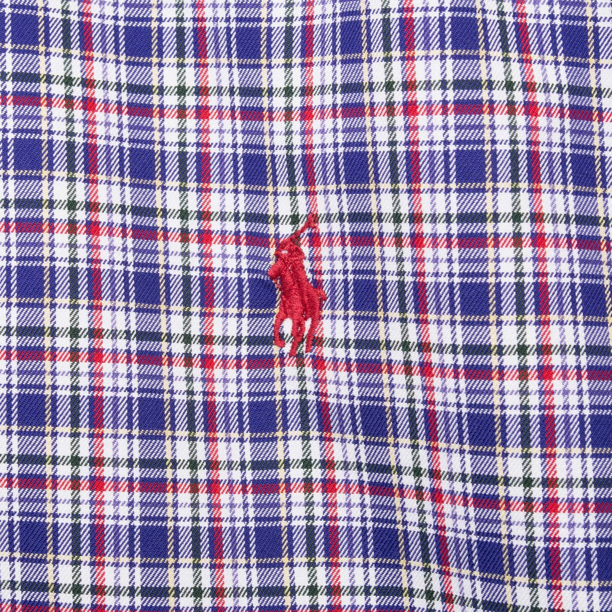 VINTAGE RALPH LAUREN PLAID SHIRT 1990S SIZE LARGE