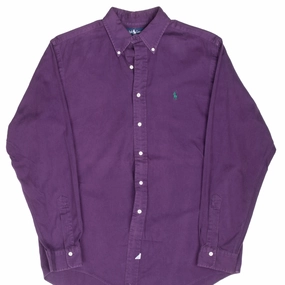 VINTAGE RALPH LAUREN PURPLE SHIRT 1990S SIZE LARGE