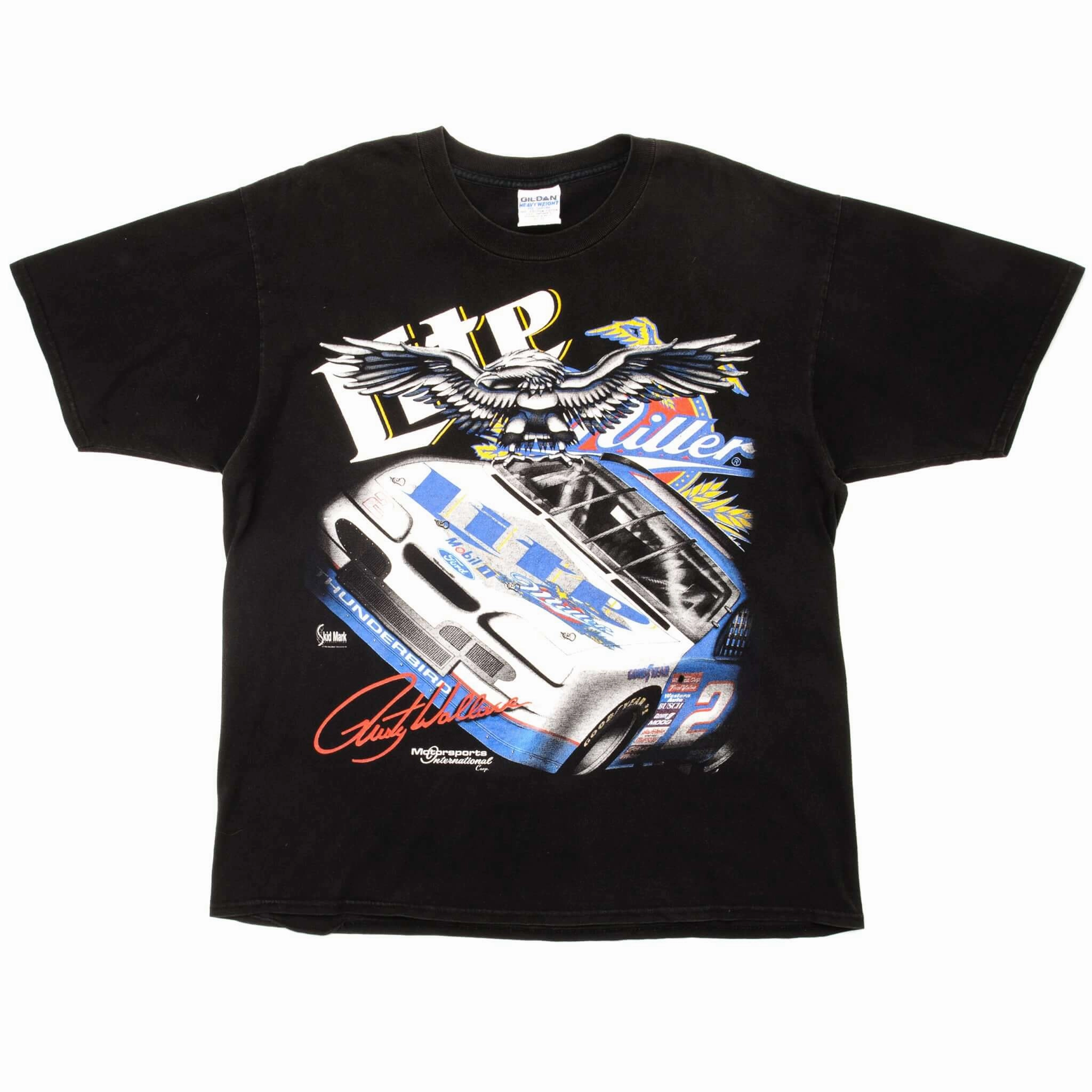 VINTAGE RUSTY WALLACE TEE SHIRT SIZE XL