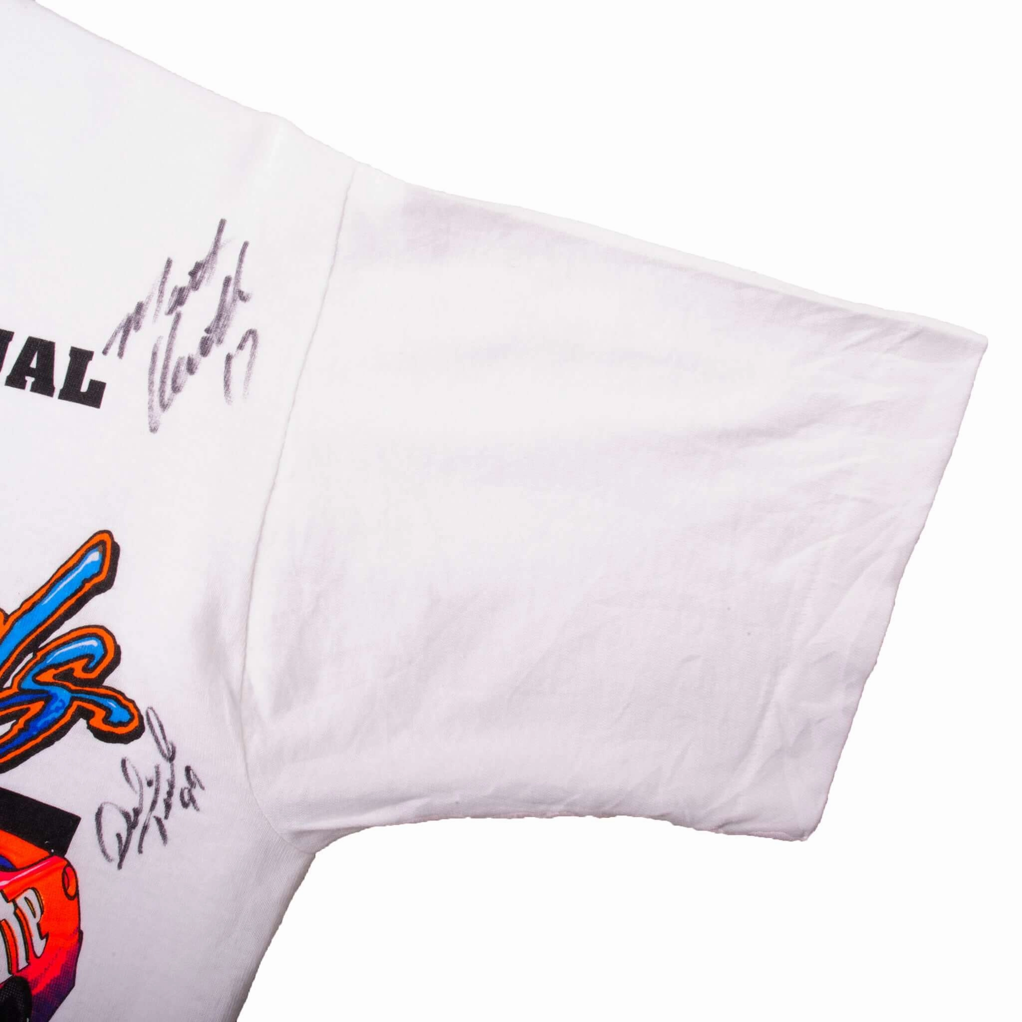 VINTAGE SIGNED NASCAR 18TH ANNUAL NATIONALS 1997 TEE SHIRT MEDIUM MADE IN USA