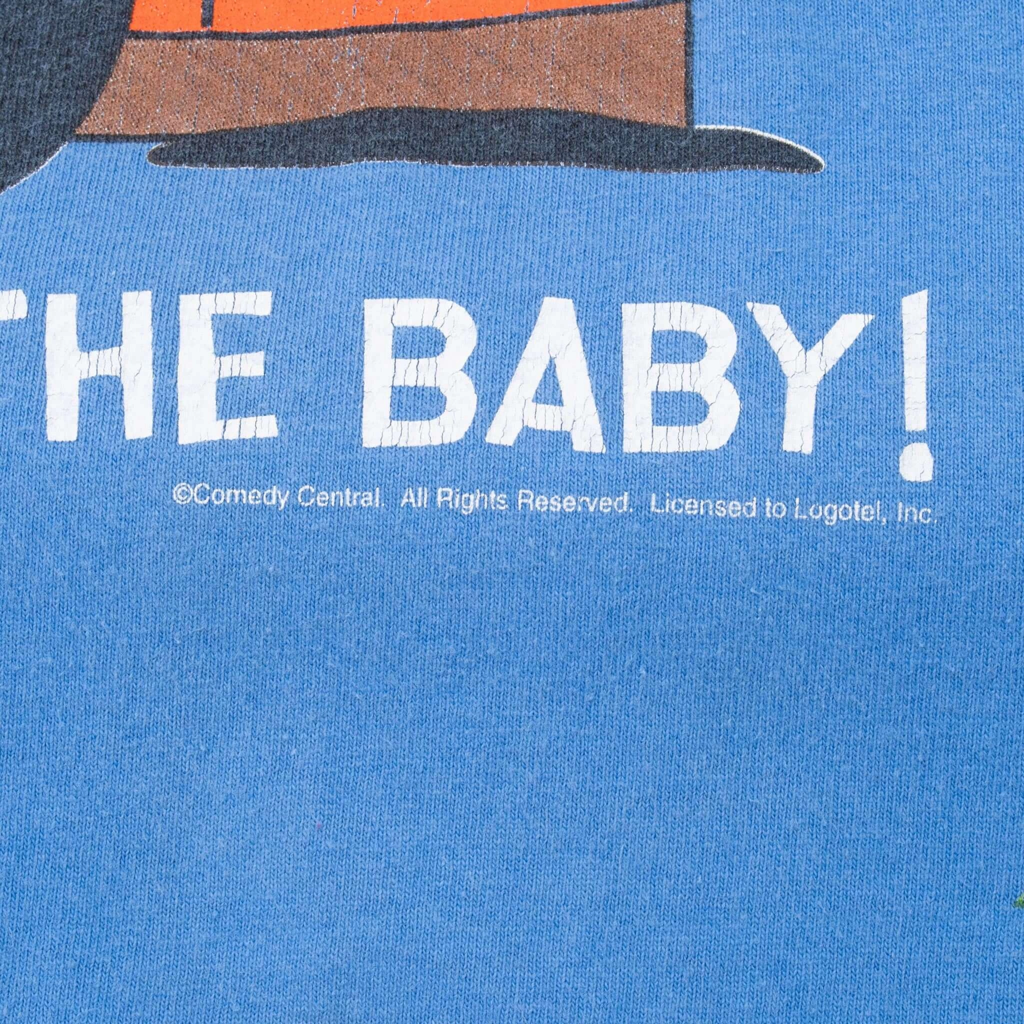VINTAGE SOUTH PARK STAN KICK THE BABY TEE SHIRT 1990S XL MADE IN USA