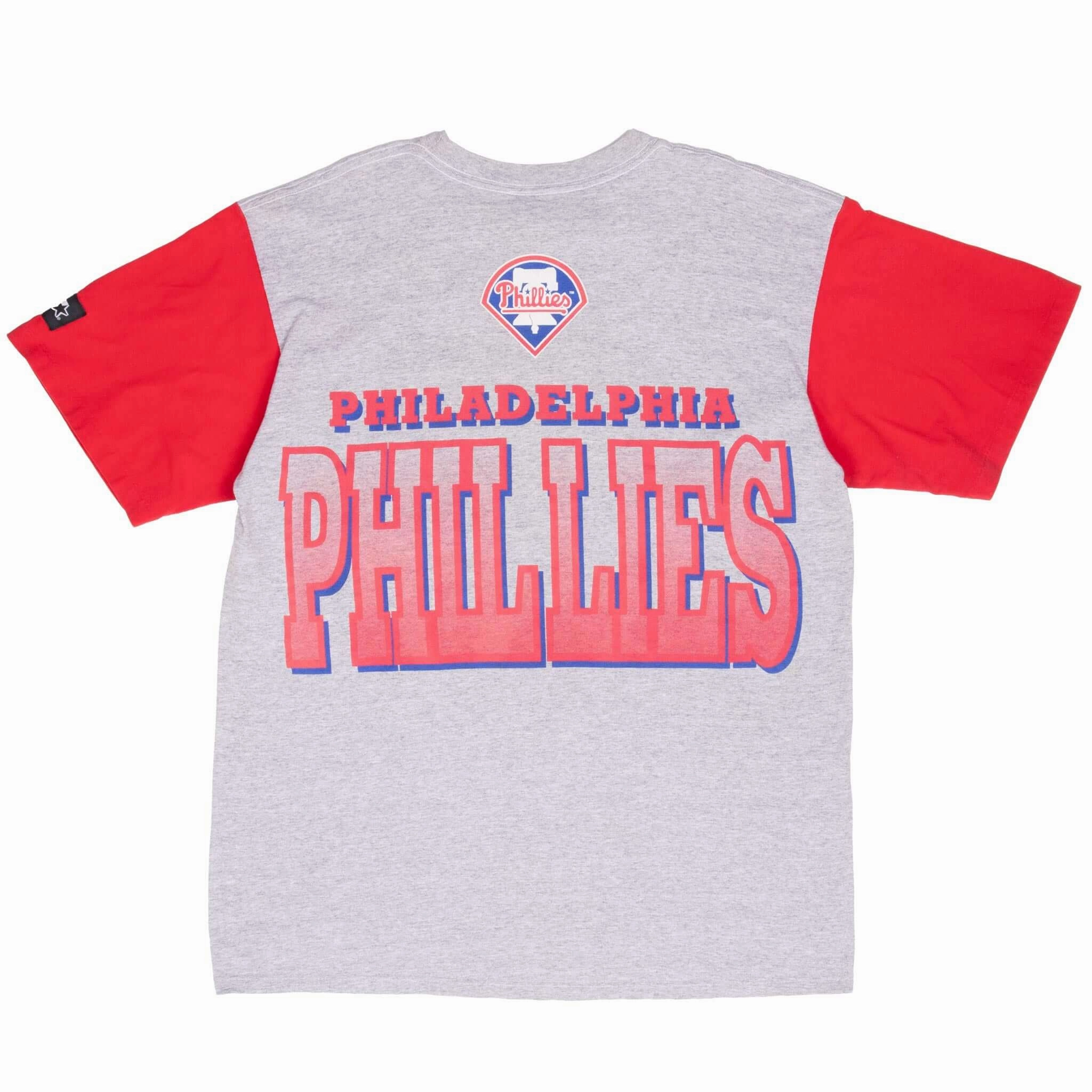 VINTAGE STARTER MLB PHILADELPHIA PHILLIES 1994 TEE SHIRT LARGE MADE IN USA