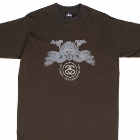 VINTAGE STUSSY DRAGON TEE SHIRT 1990S SIZE LARGE MADE IN USA