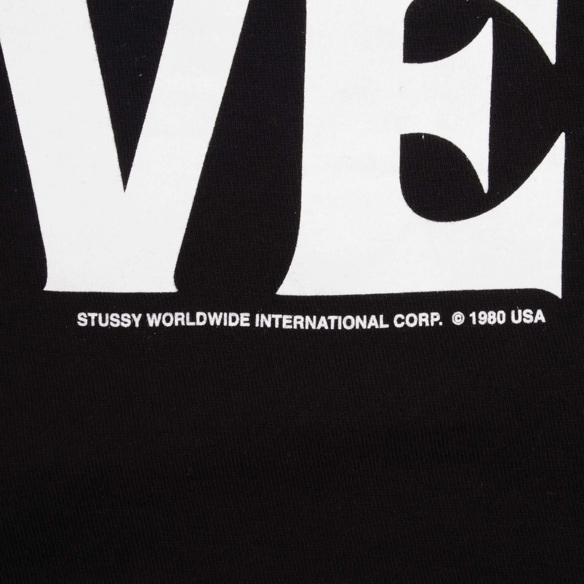 VINTAGE STUSSY PEACE AND LOVE TEE SHIRT SIZE LARGE