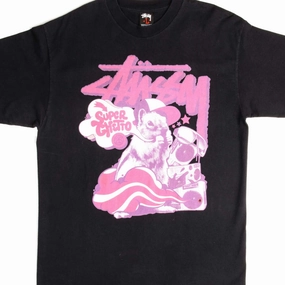 VINTAGE STUSSY SUPER GHETTO TEE SHIRT SIZE LARGE