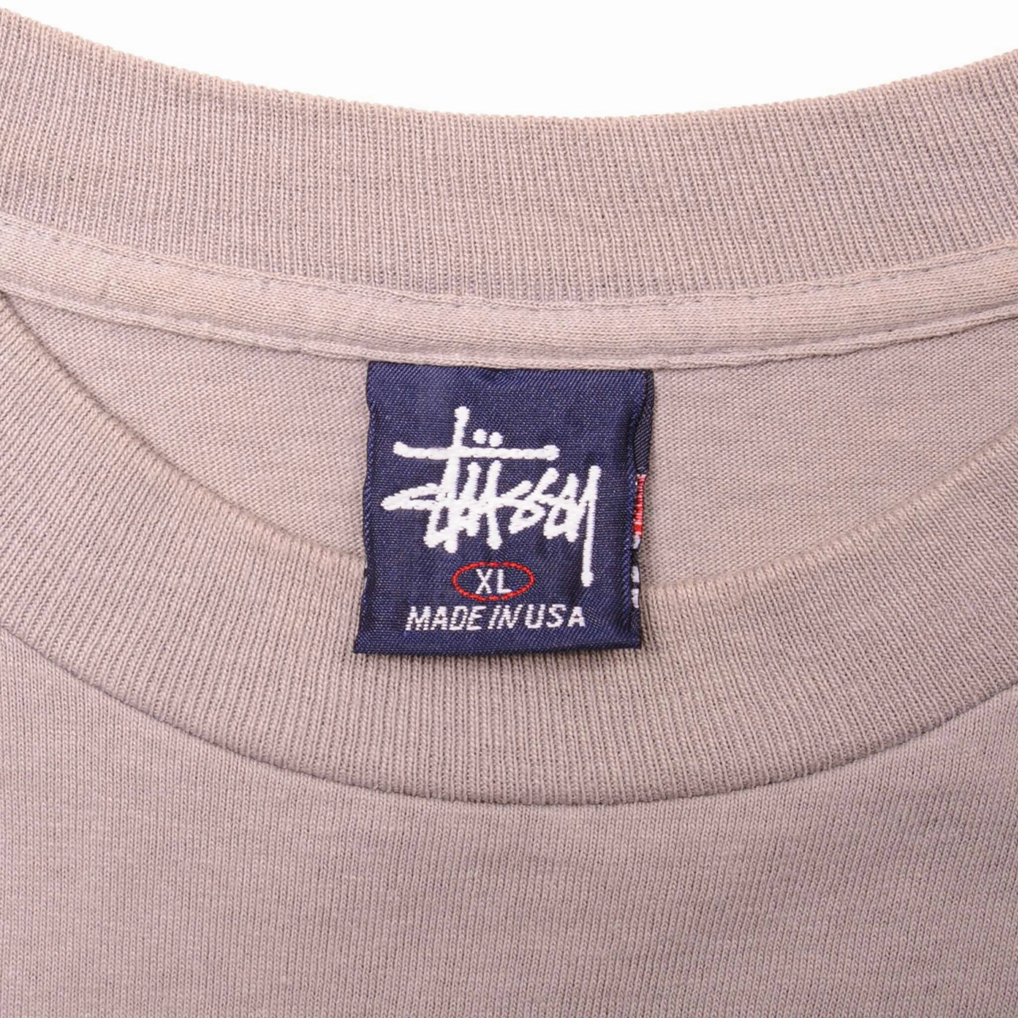 VINTAGE STUSSY TEE SHIRT 1990s SIZE LARGE MADE IN USA