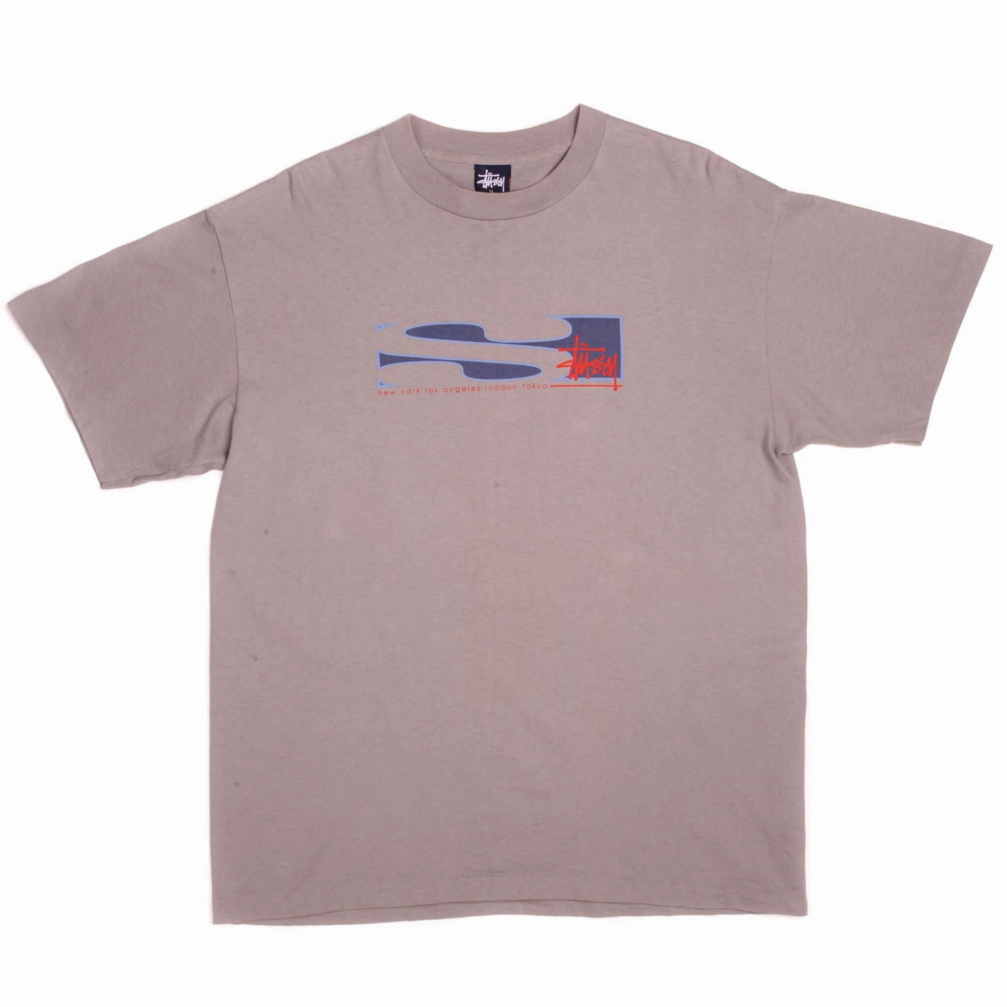VINTAGE STUSSY TEE SHIRT 1990s SIZE LARGE MADE IN USA