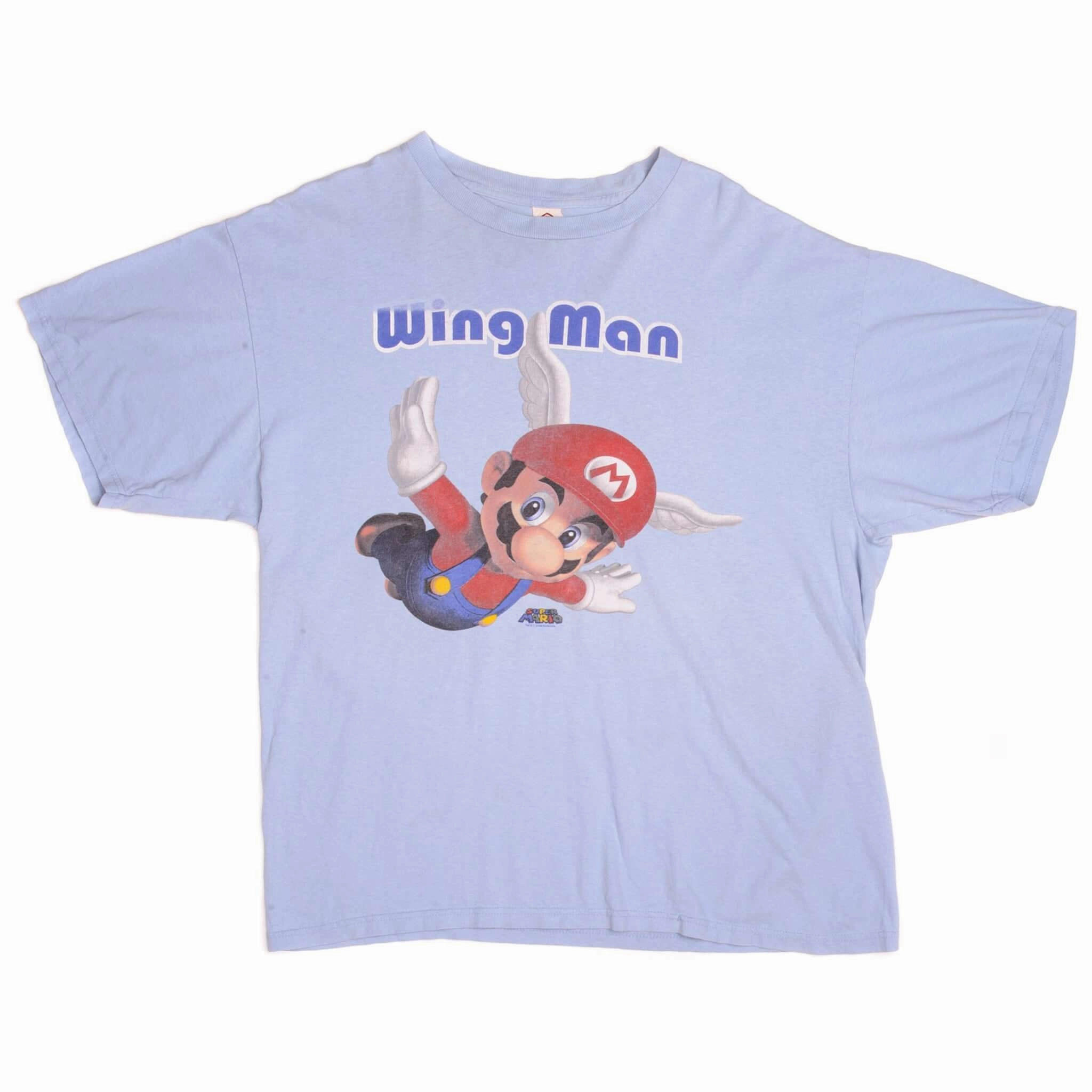 VINTAGE SUPER MARIO WING MAN TEE SHIRT 2008 SIZE LARGE