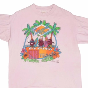 VINTAGE THE CALIFORNIA RAISINS SURF TEAM TEE SHIRT 1987 SIZE LARGE MADE IN USA