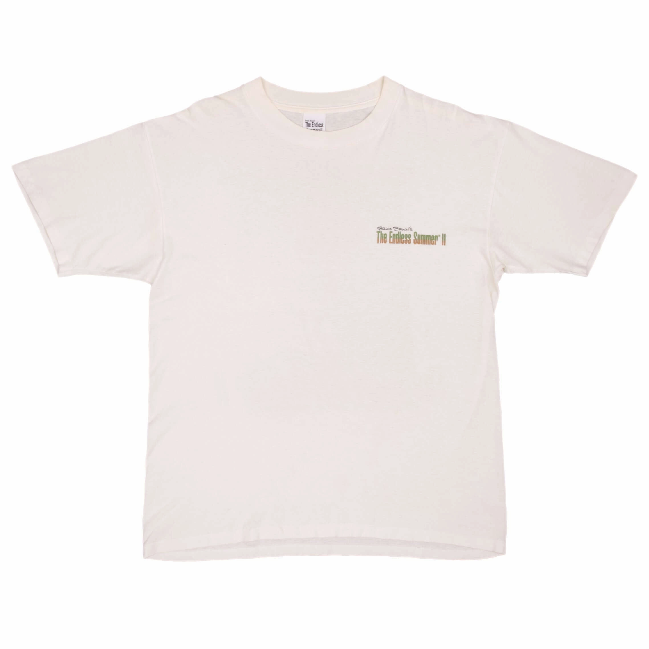 VINTAGE THE ENDLESS SUMMER II BRUCE BROWN SURF TEE SHIRT 1993 LARGE MADE USA