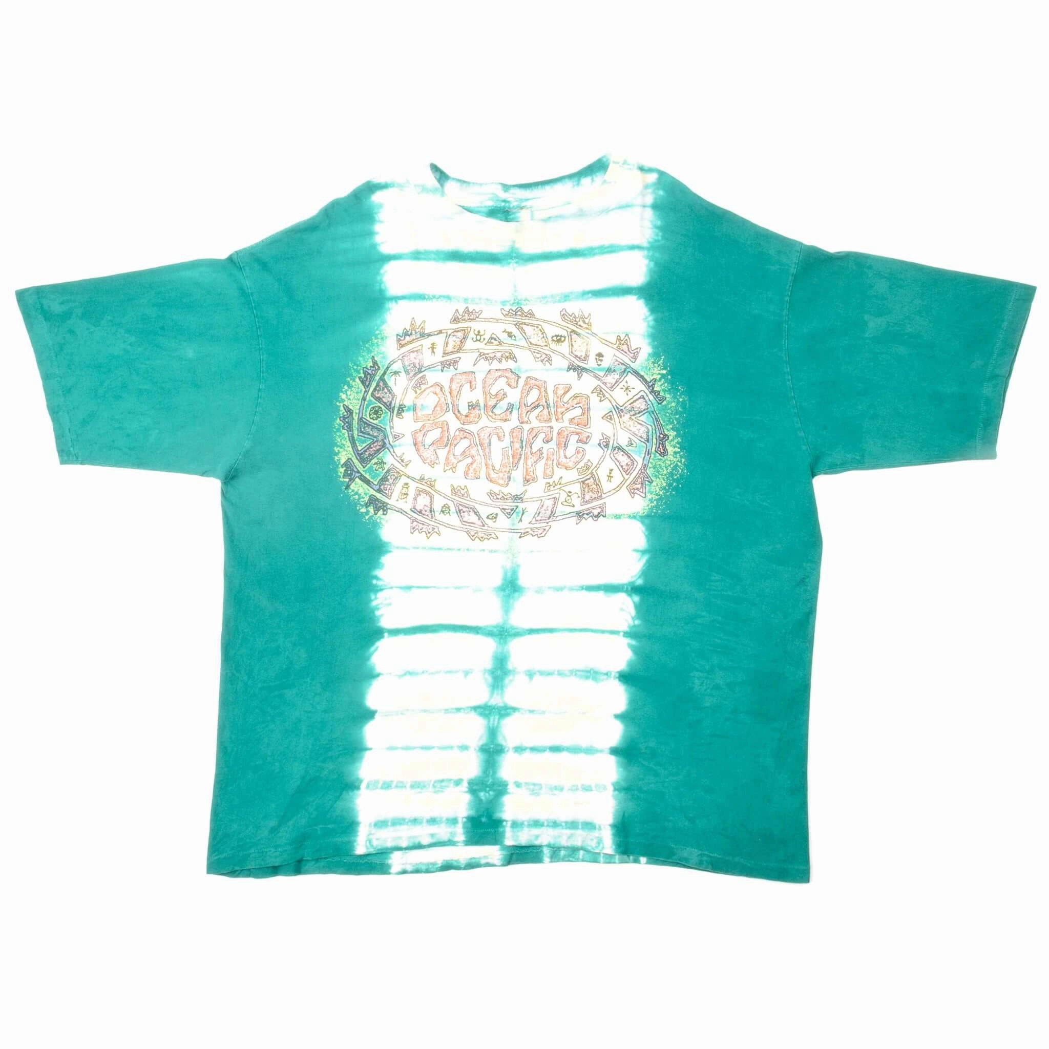 VINTAGE TIE-DYE OCEAN PACIFIC TEE SHIRT SIZE 2XL