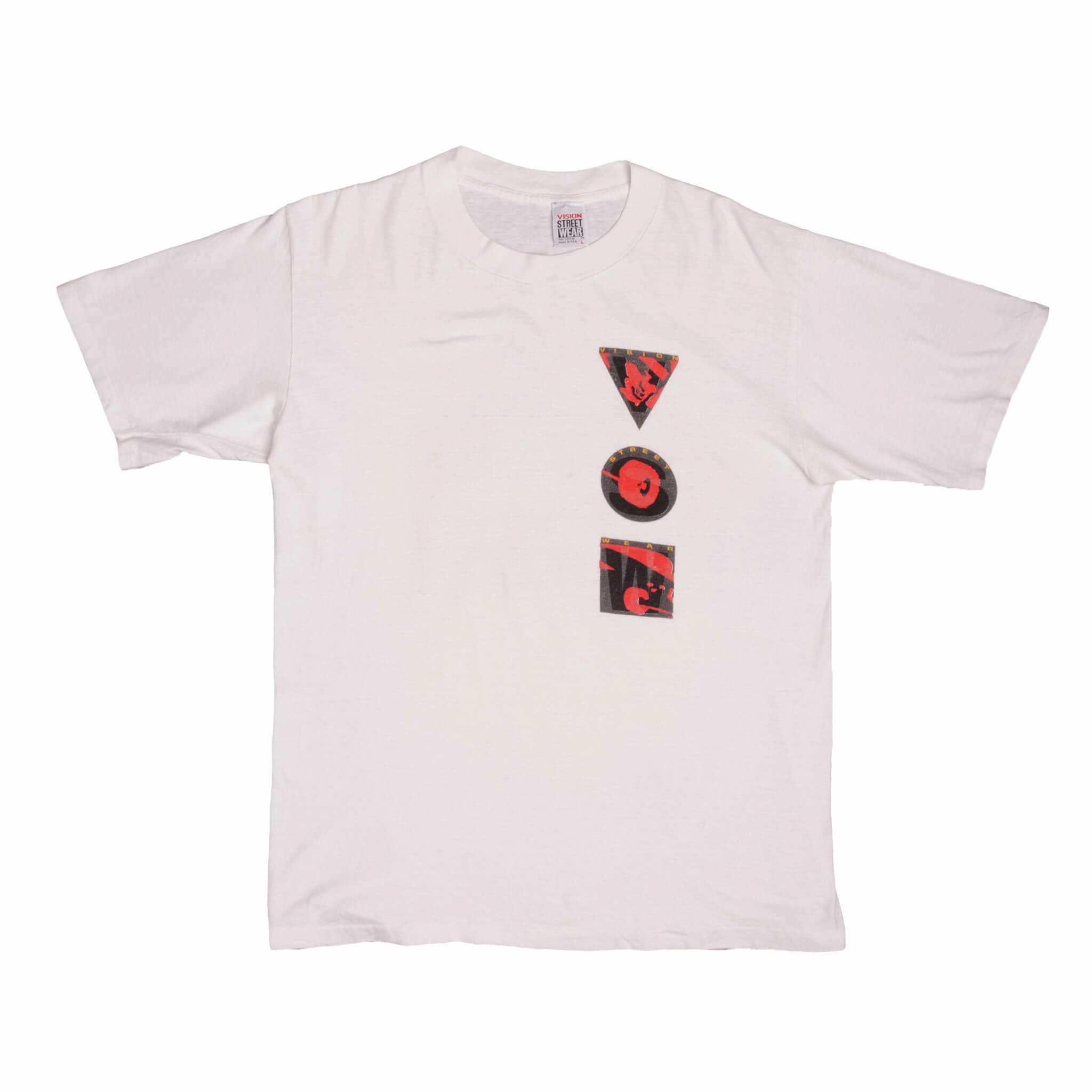 VINTAGE VISION STREETWEAR SKATE 1988 TEE SHIRT SIZE MEDIUM MADE IN USA