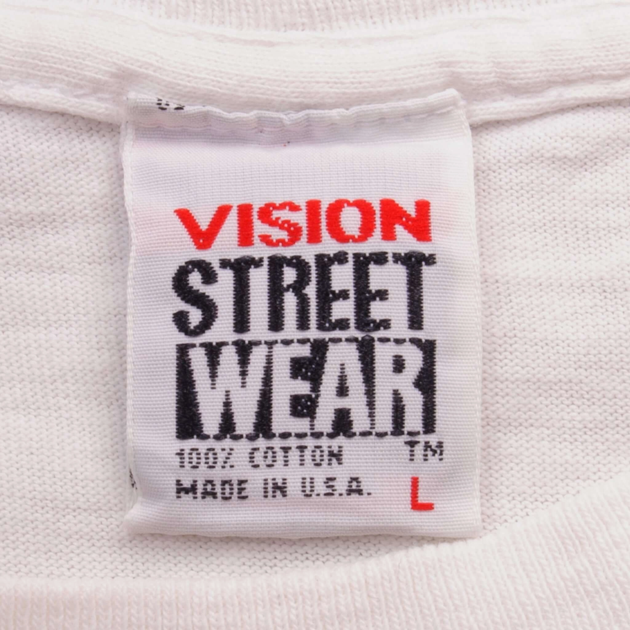 VINTAGE VISION STREETWEAR SKATE 1988 TEE SHIRT SIZE MEDIUM MADE IN USA