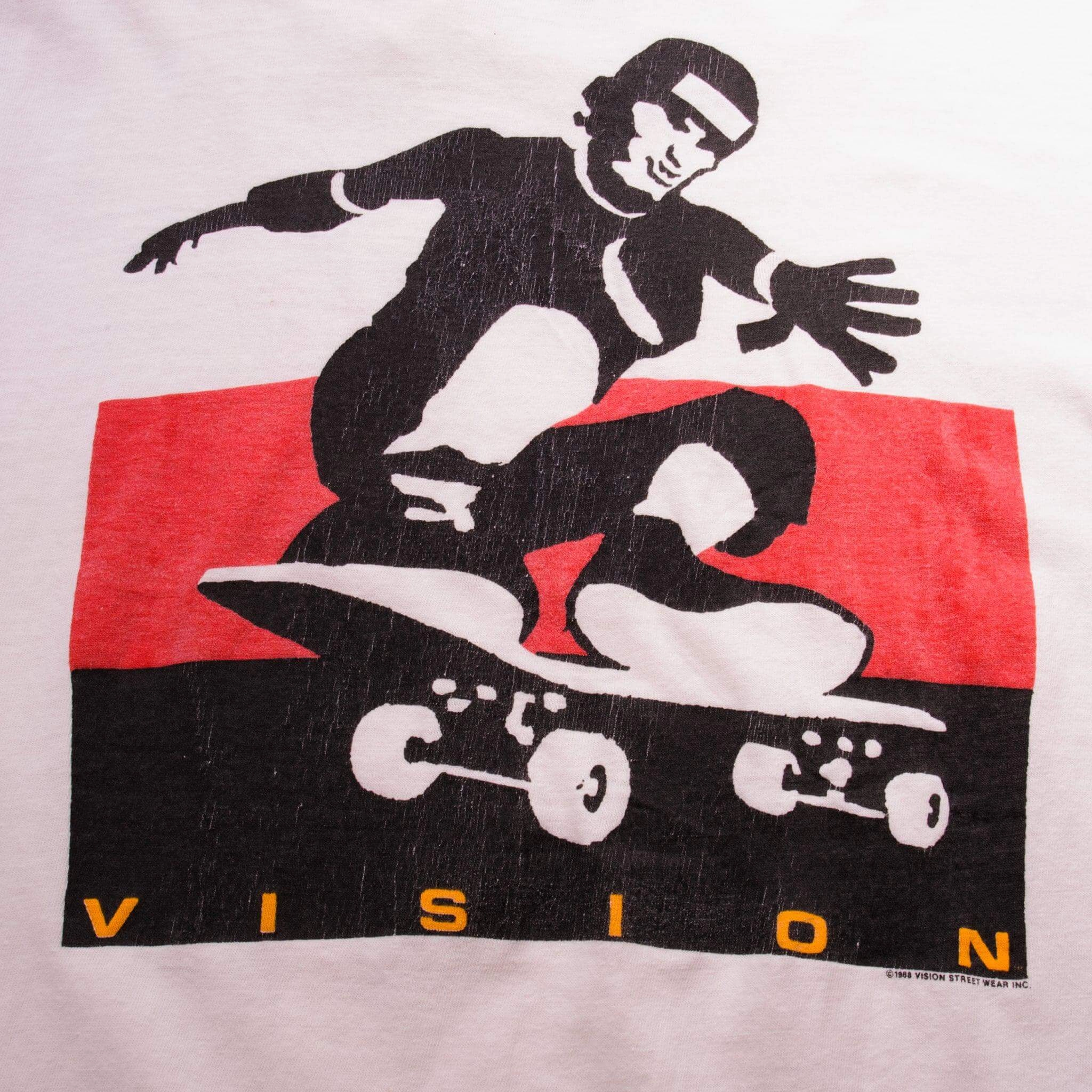 VINTAGE VISION STREETWEAR SKATE 1988 TEE SHIRT SIZE MEDIUM MADE IN USA