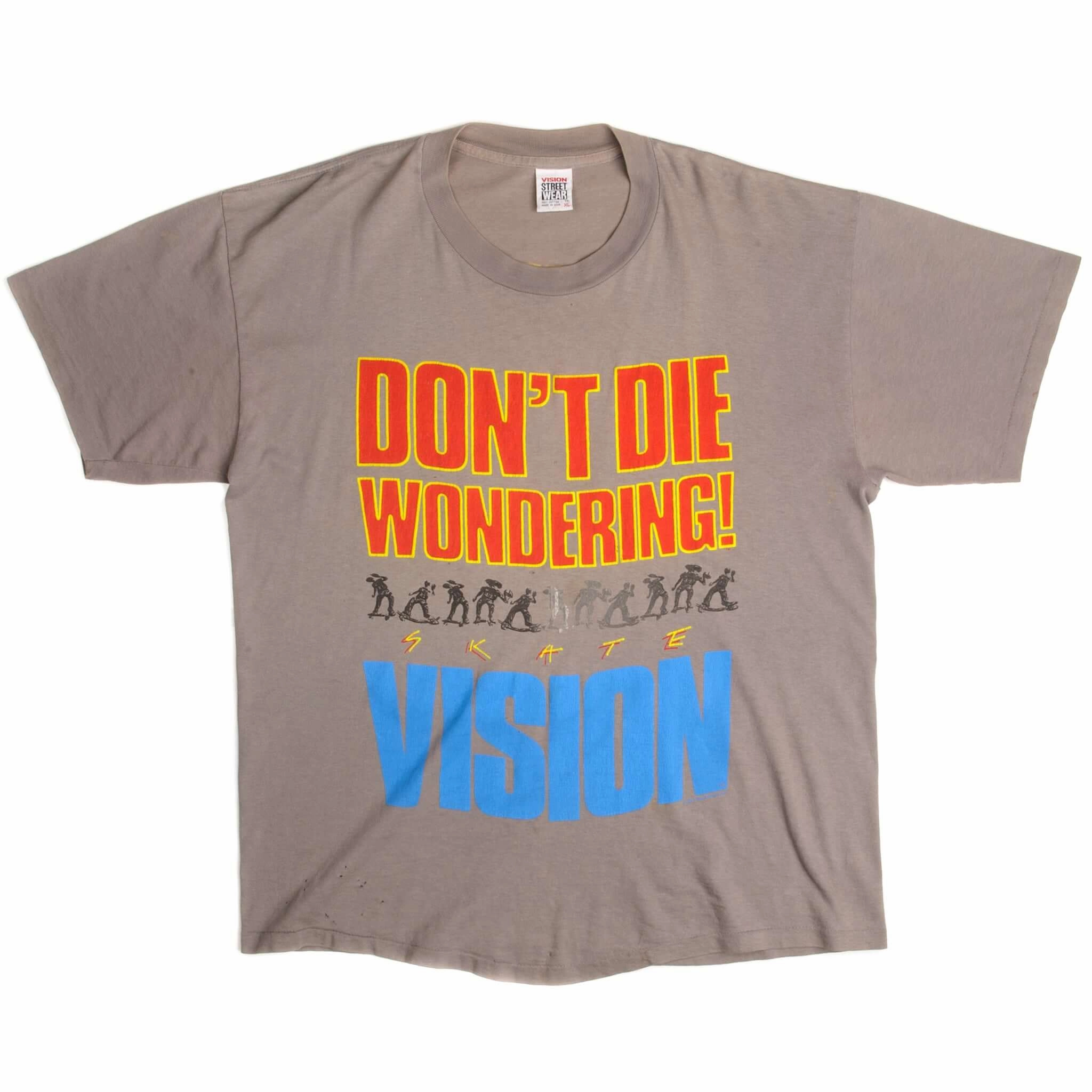 VINTAGE VISION STREETWEAR SKATE TEE SHIRT SIZE XL MADE IN USA