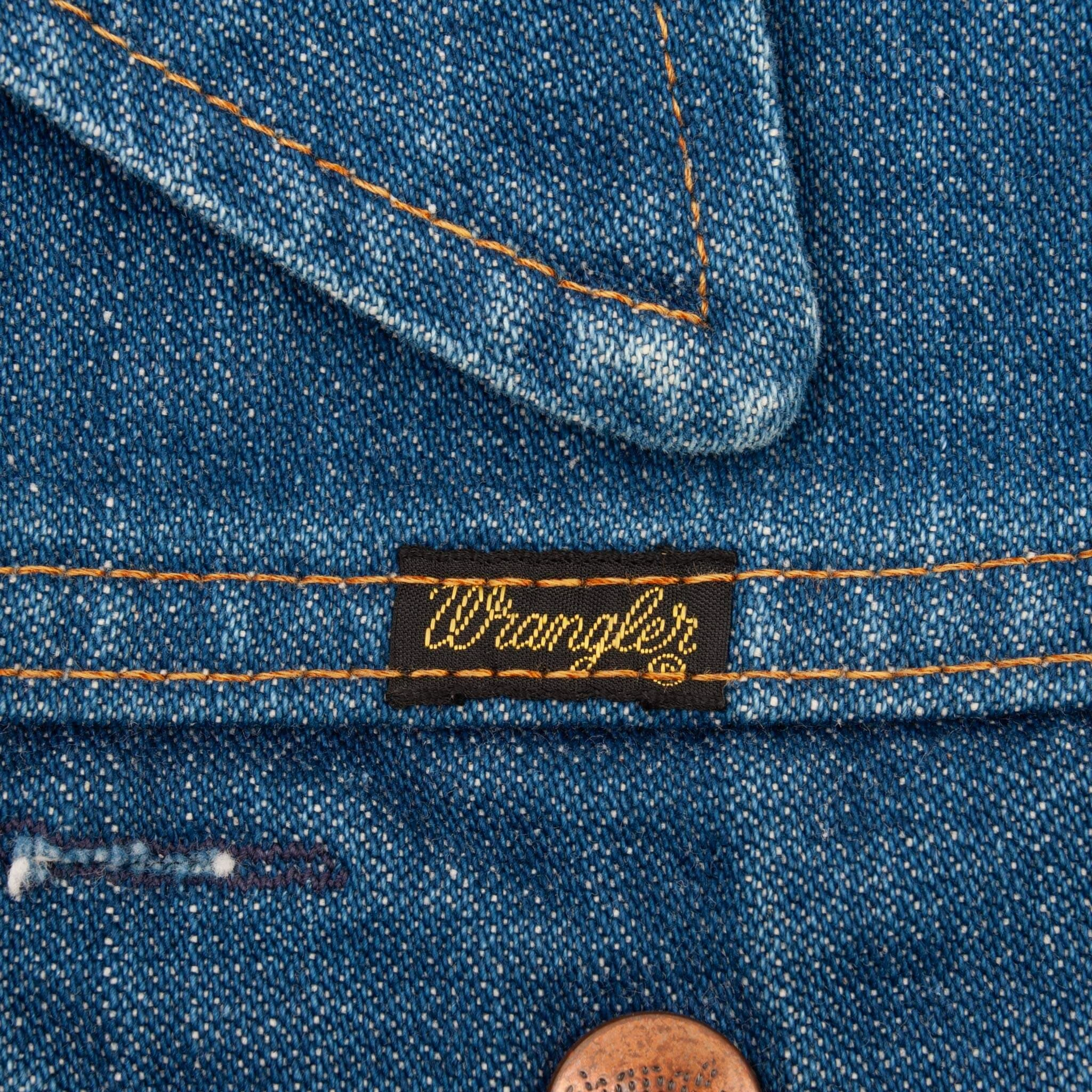 VINTAGE WRANGLER 4 POCKETS DENIM JACKET 1970S SIZE 40 MADE IN USA