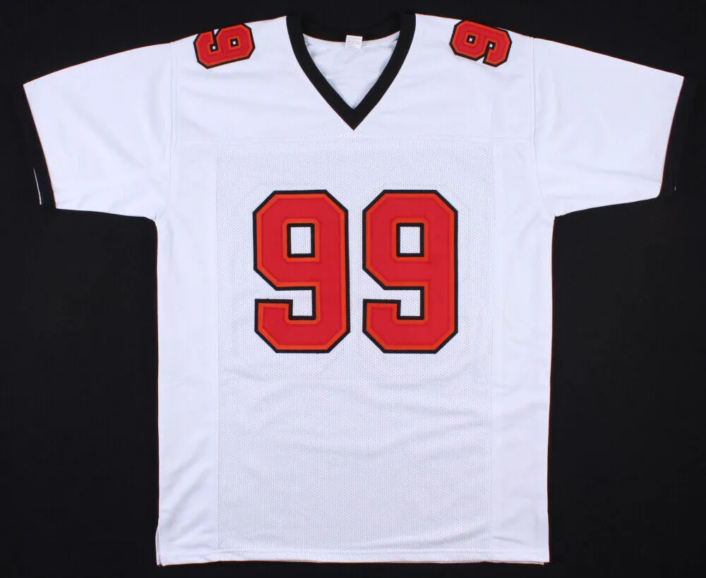 Warren Sapp Signed Tampa Bay Buccaneers Jersey (JSA COA) 7xPro Bowl Def.Tackle