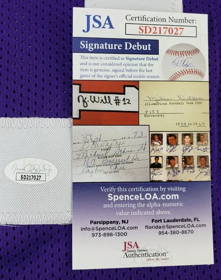 Will Campbell Signed LSU Tigers Jersey (JSA COA) 2025 1st Round Pick #4 Overall