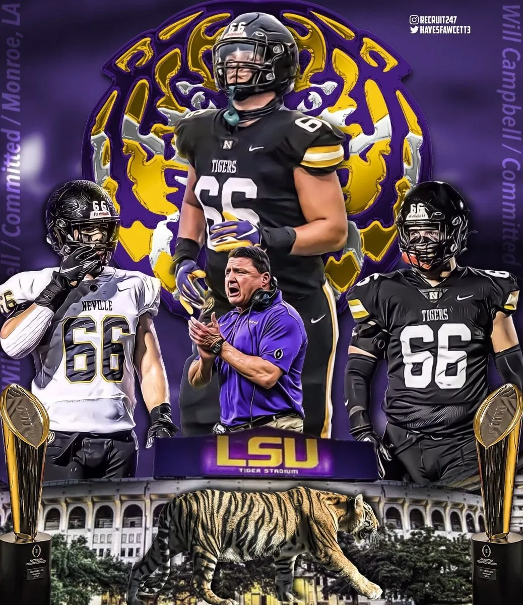 Will Campbell Signed LSU Tigers Jersey (JSA COA) 2025 1st Round Pick #4 Overall