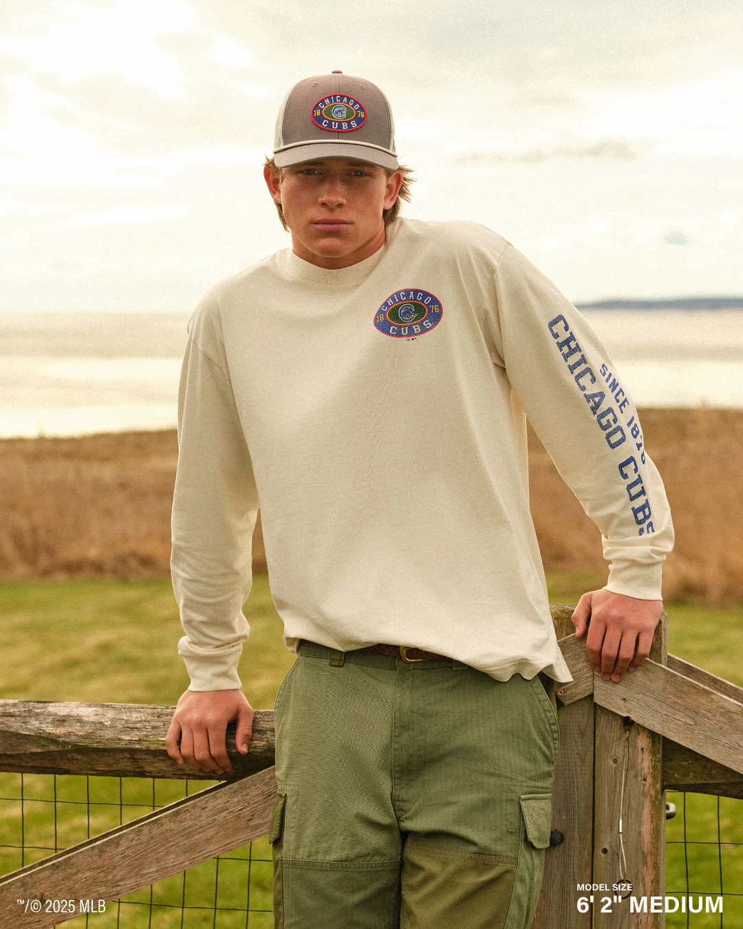 WISCONSIN BADGERS TIDE SWEEP '47 MONTAUK FOUNDATION LONG SLEEVE TEE