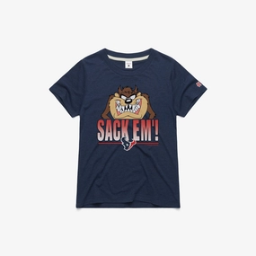 Women's Looney Tunes Taz Sack Em' x Houston Texans
