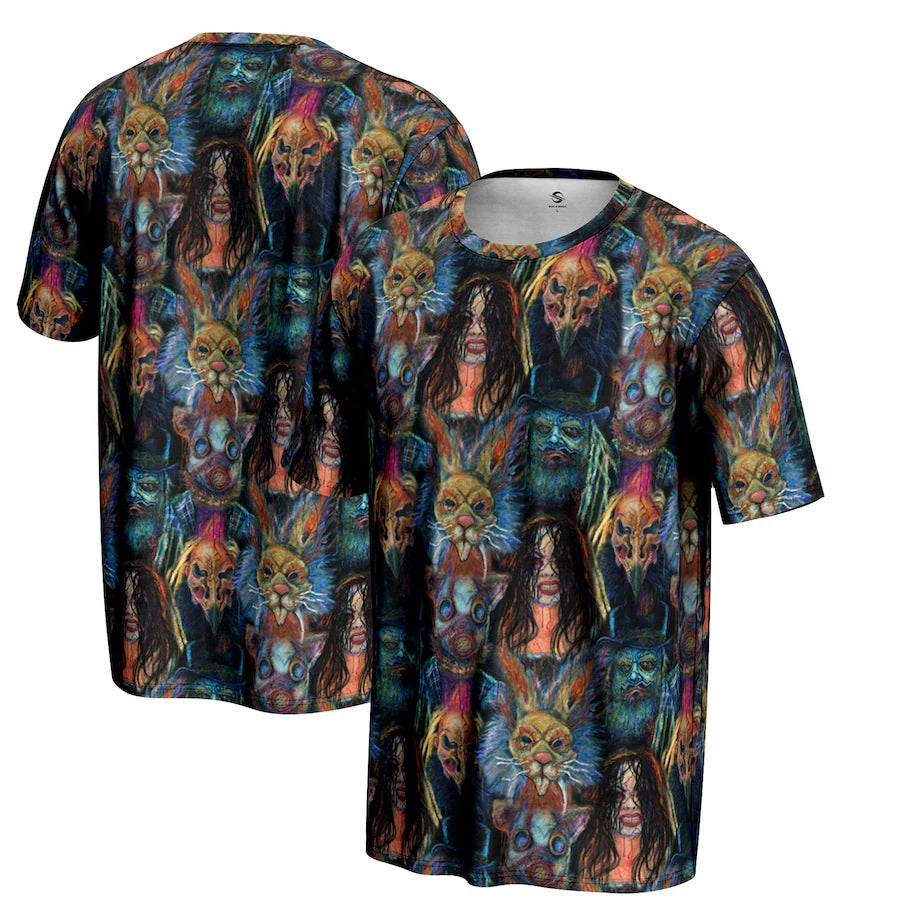 Wyatt Sicks WWE ProSphere Allover Print T-Shirt - Black