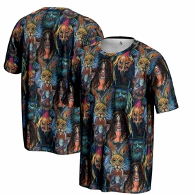 Wyatt Sicks WWE ProSphere Allover Print T-Shirt - Black