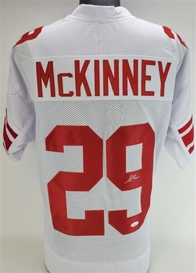 Xavier McKinney Signed New York Giants Jersey (JSA COA) 2020 2nd Rnd Pick / Bama