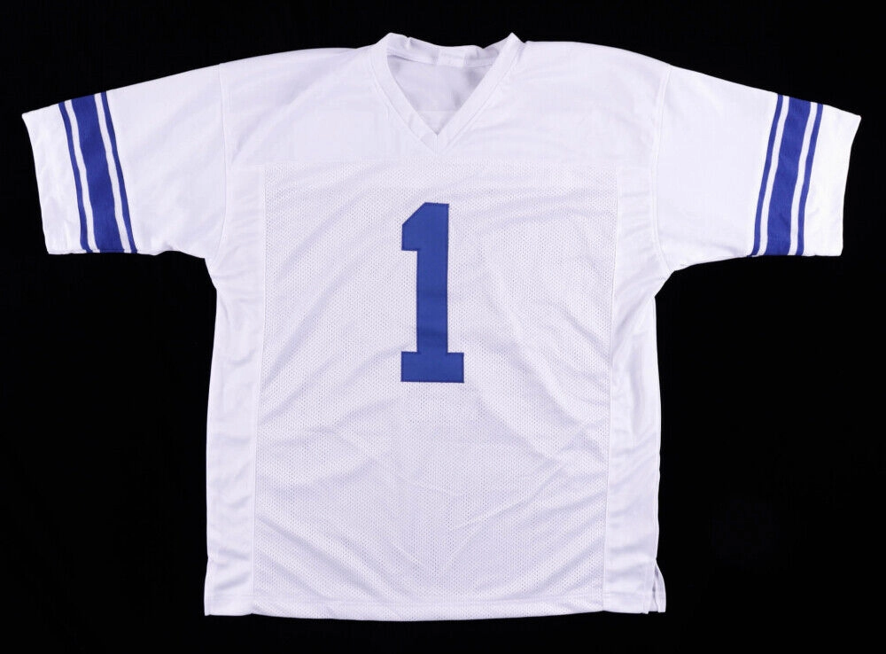 Zach Wilson Signed BYU Cougars Jersey (Beckett COA) New York Jets 2021 Draft Pck