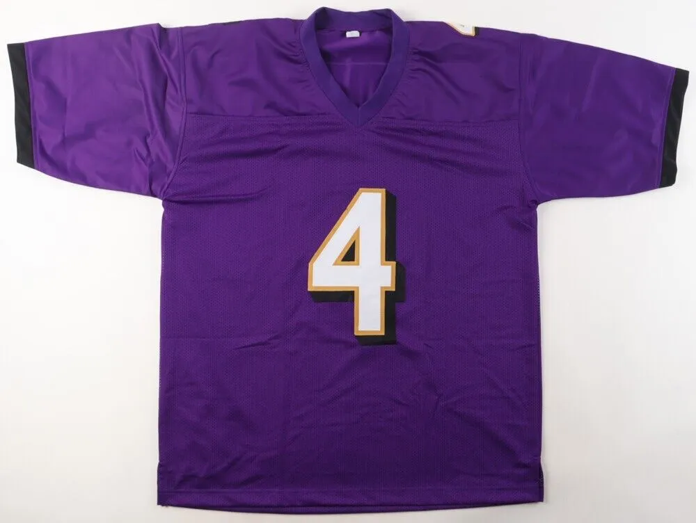 Zay Flowers Signed Baltimore Ravens Purple Jersey (JSA) Ex-Boston College WR
